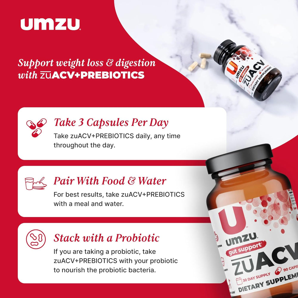 zuACV + Prebiotics: 3 Pack Bundle Bundles UMZU