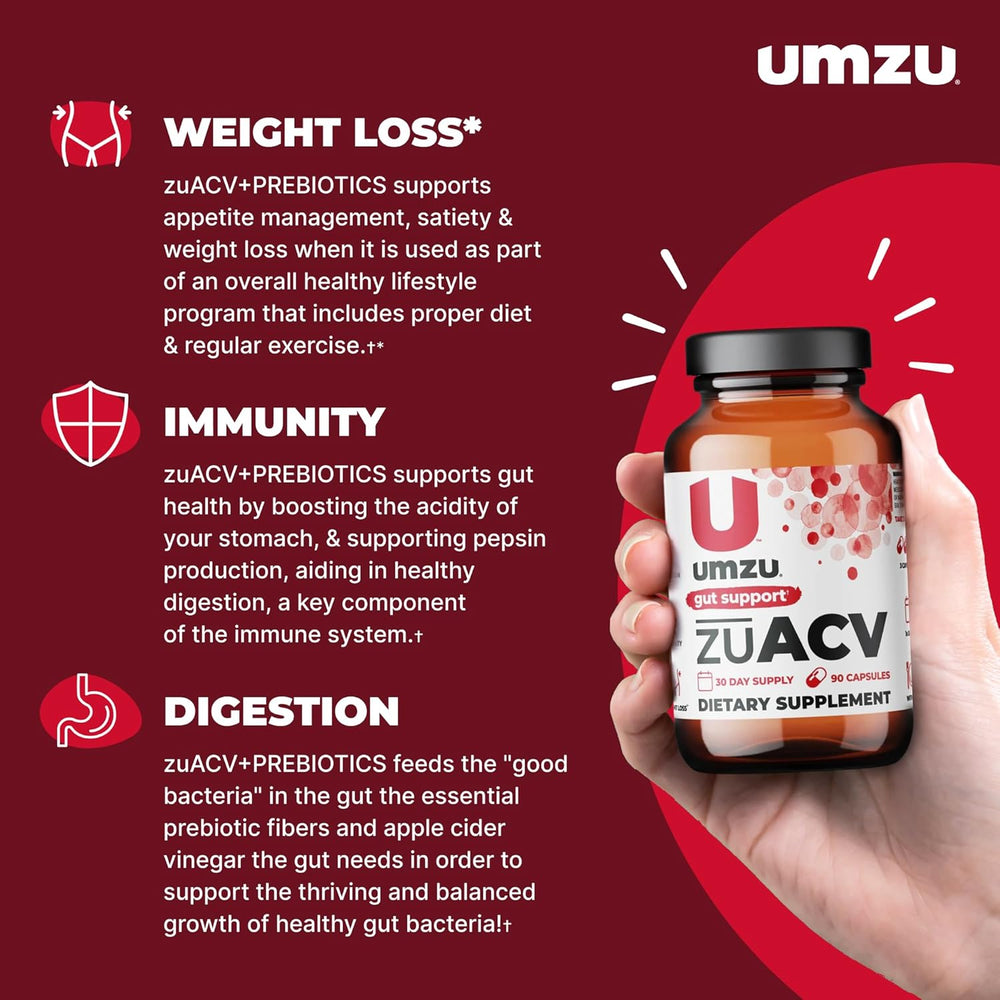 zuACV + Prebiotics: 3 Pack Bundle Bundles UMZU
