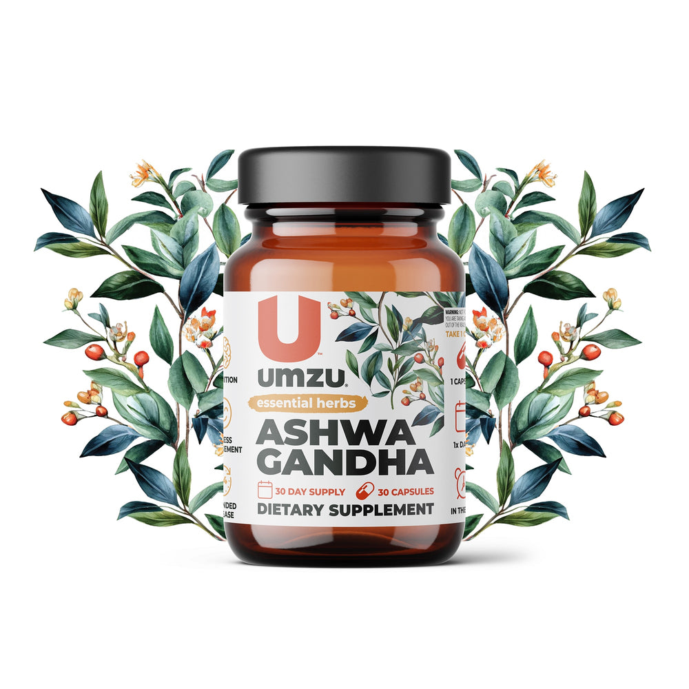 ASHWAGANDHA: Stress & Cognitive Support Capsule Supplements UMZU   