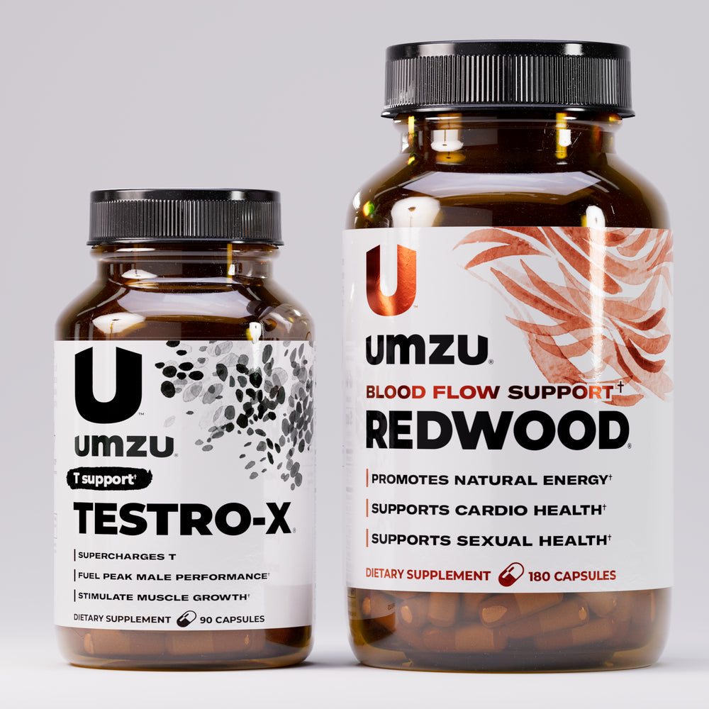 Testro-X and Redwood Bundle: Boost Testosterone, Blood Flow & Digestion Bundles UMZU