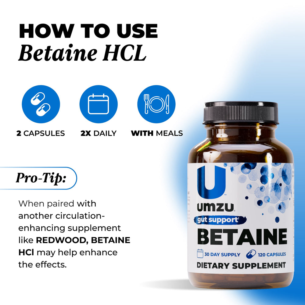 Betaine HCl: 2 Pack Bundle Bundles UMZU