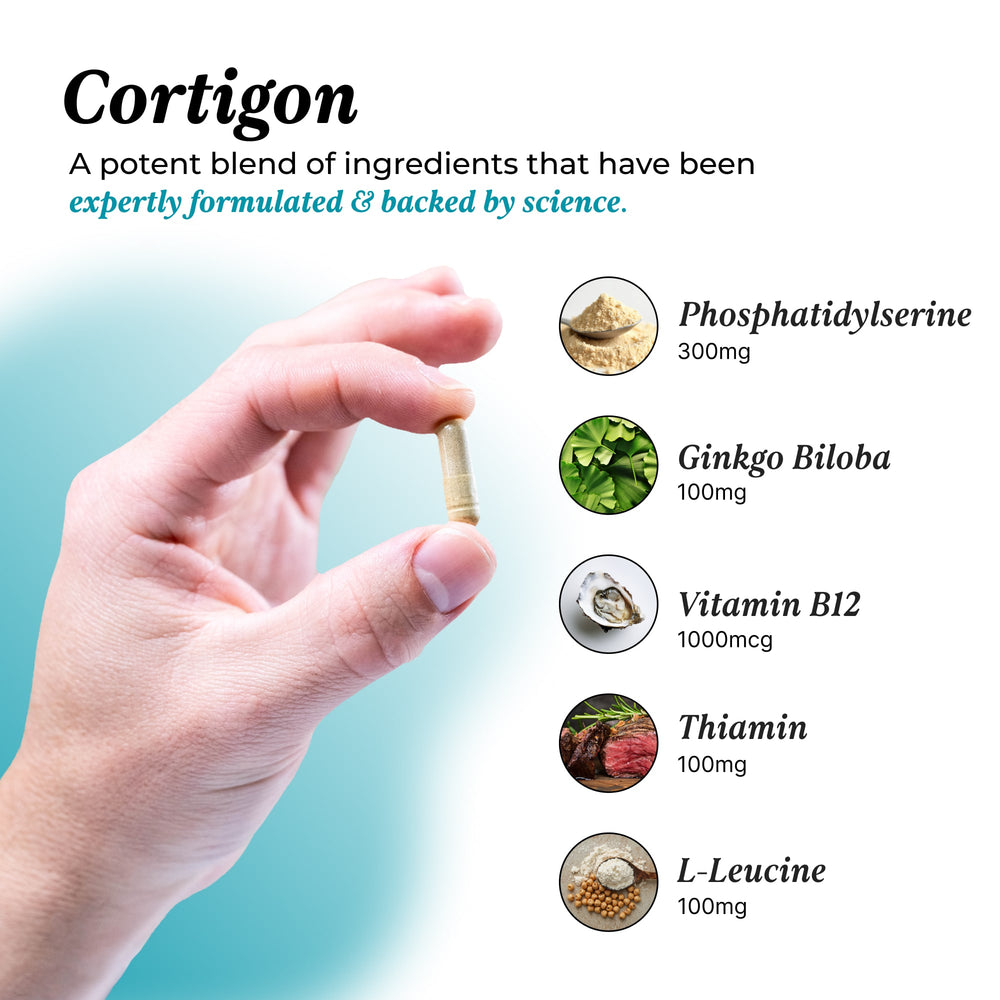 Cortigon: Natural Stress Relief & Cognitive Support Capsule UMZU