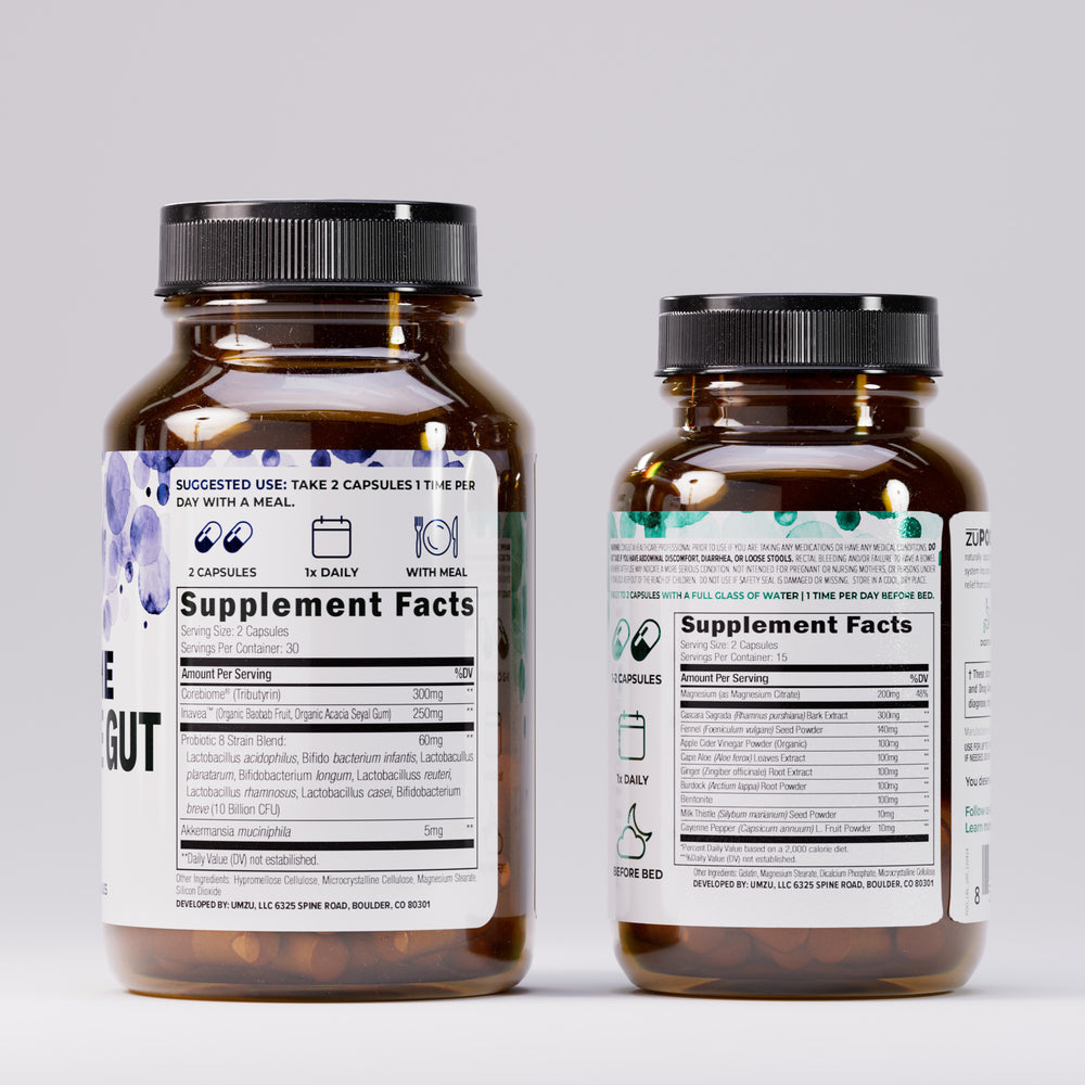 Happy Gut Duo Bundle: Tri-Biome and zuPOO Bundles UMZU
