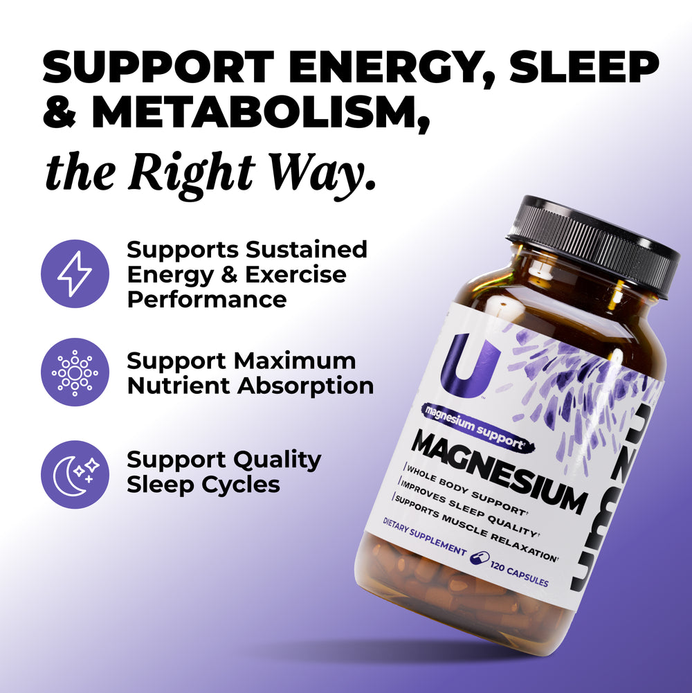 Daily Magnesium: Metabolism, Energy & Sleep Support Capsule UMZU