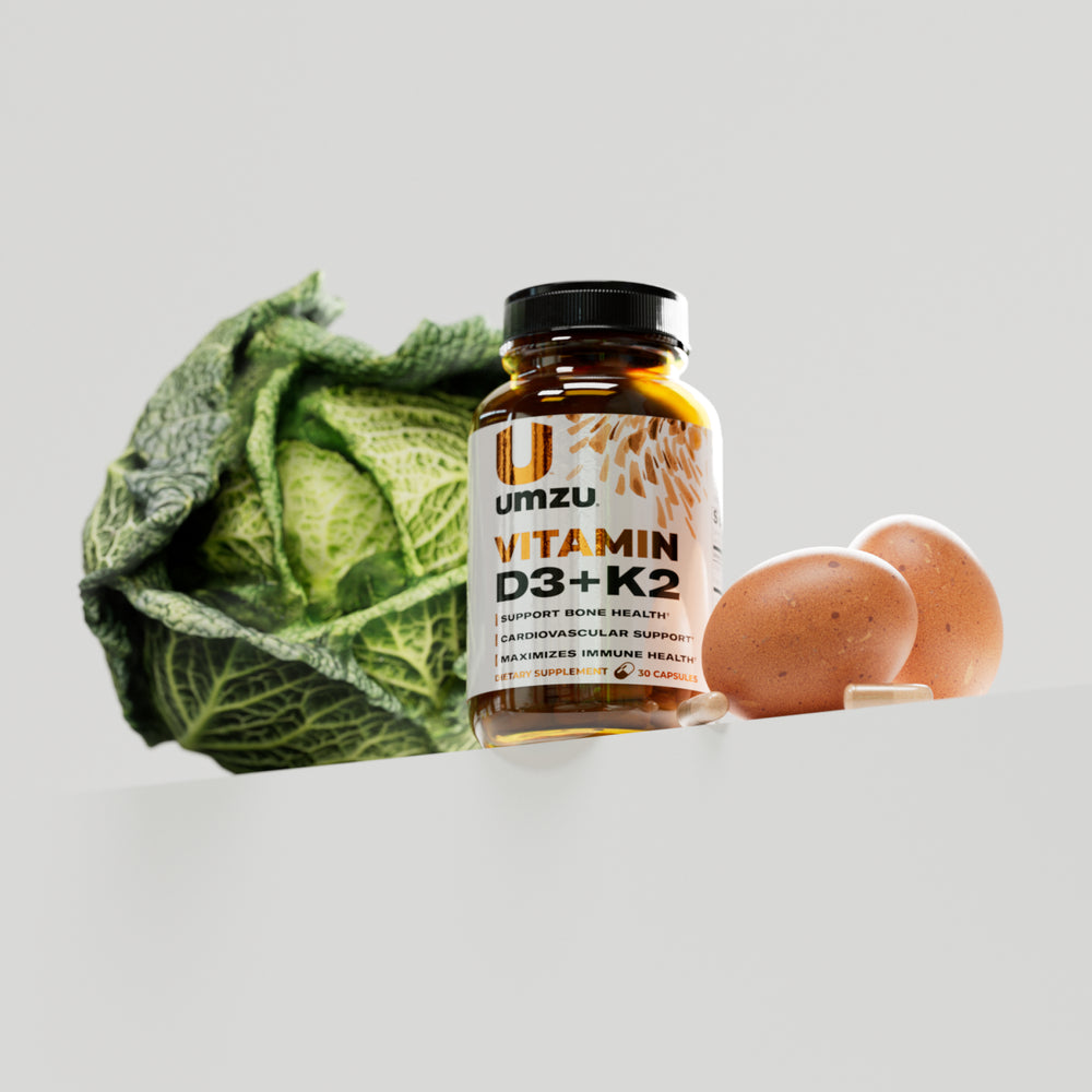 Vitamin D3 + K2 : 3 Pack Bundle Capsule UMZU