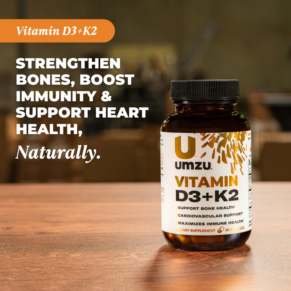 Vitamin D3 + K2 : 3 Pack Bundle Capsule UMZU