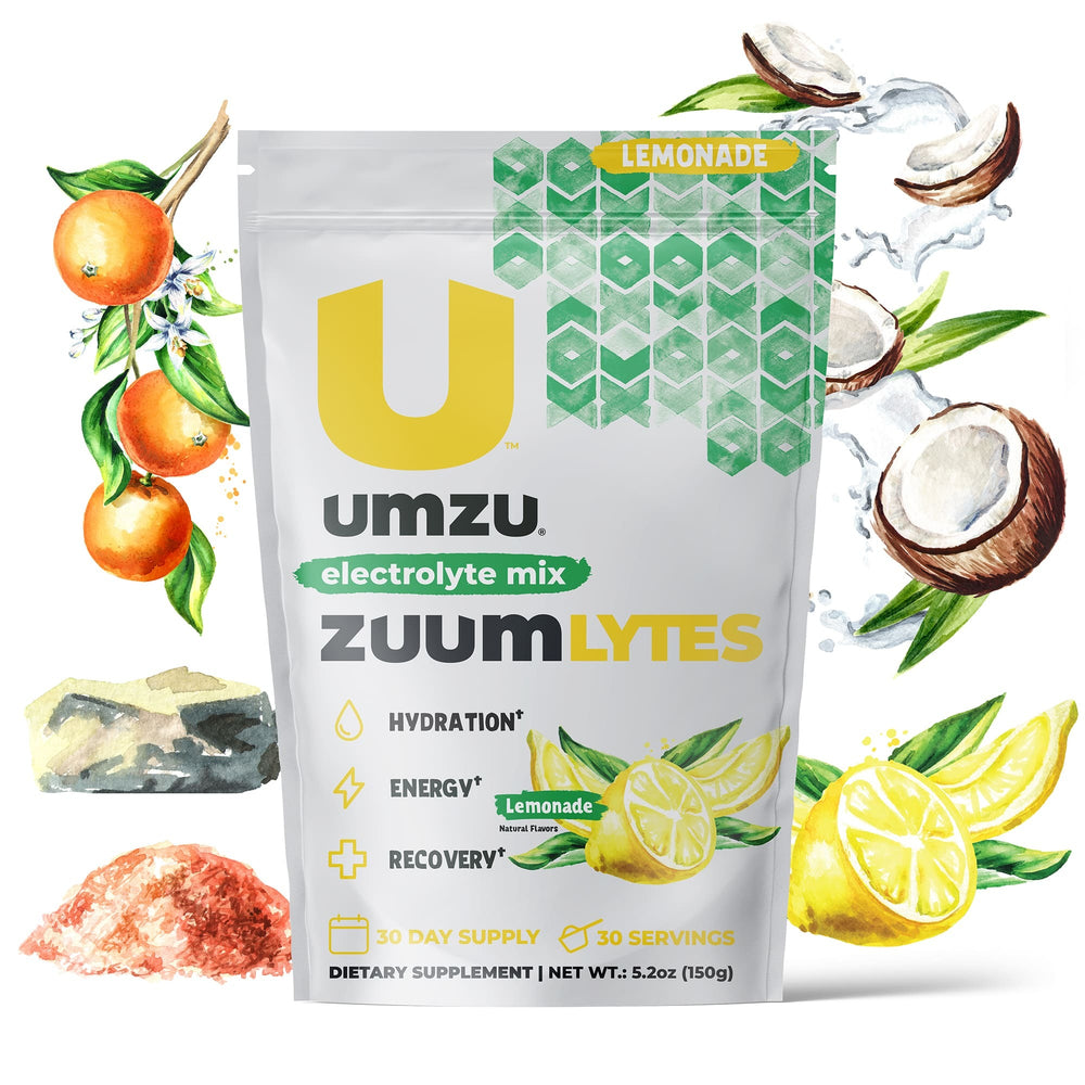 ZUUM LYTES: Electrolyte Drink Powder Hydration UMZU Lemonade  