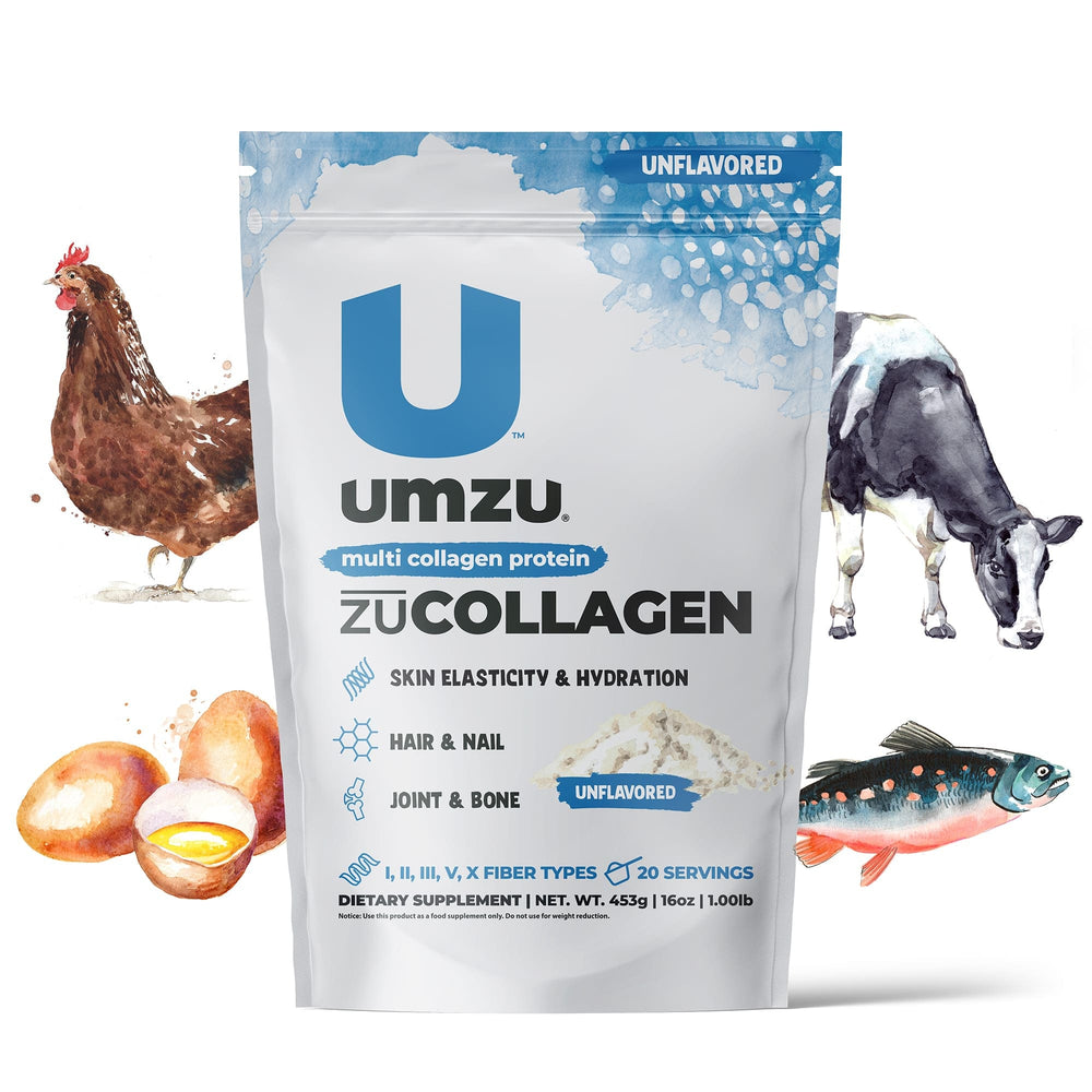 zuCOLLAGEN Protein: Multi-Type Collagen Powder Supplements UMZU Unflavored  