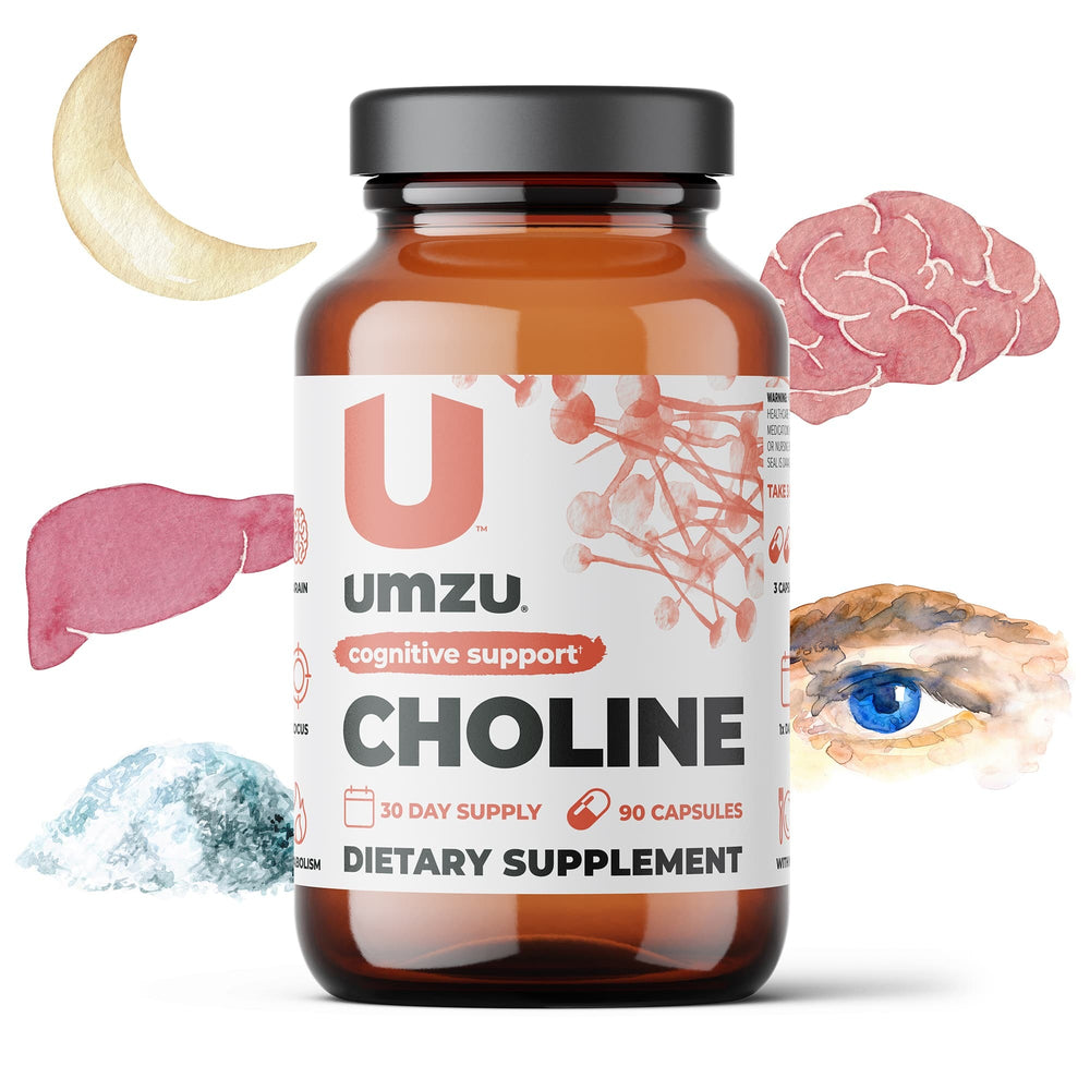 CHOLINE: Cognitive & Hormonal Support Capsule Supplements UMZU   