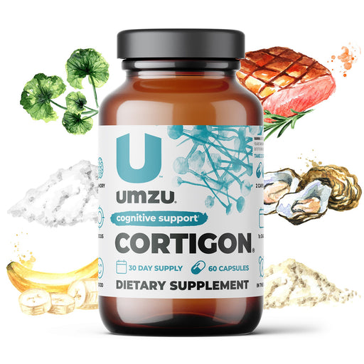 CORTIGON: Natural Stress Relief & Cognitive Support Capsule Supplements UMZU   