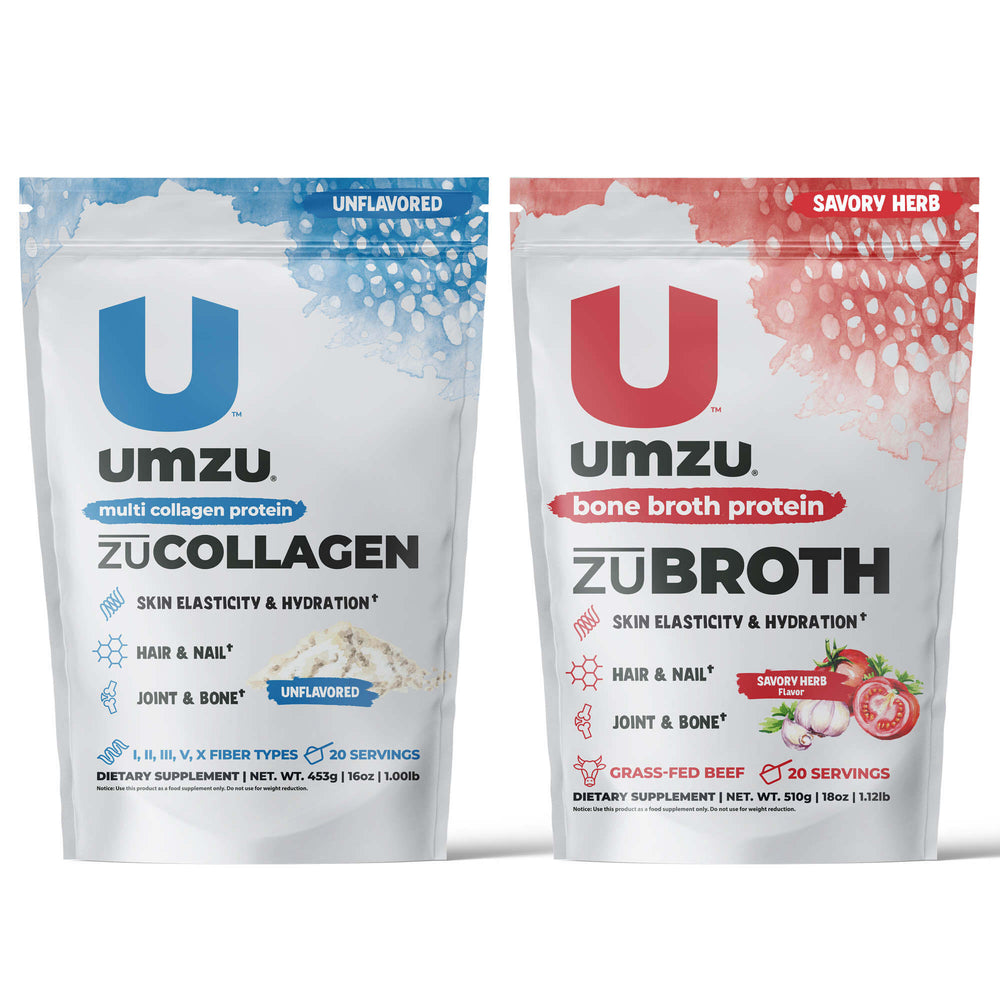 Total Protein Bundle: zuBROTH & zuCOLLAGEN Bundles UMZU Unflavored  