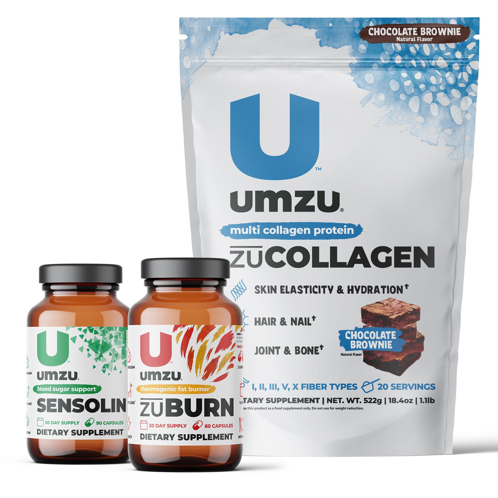 Weight Loss Bundle: zuCOLLAGEN, SENSOLIN & zuBURN  UMZU Chocolate  