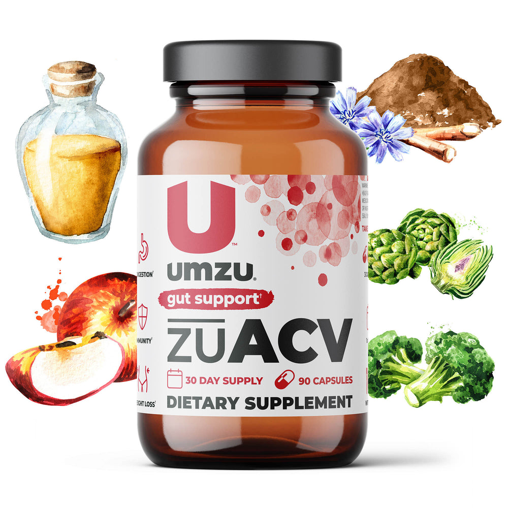 zuACV+PREBIOTICS: Digestion, Immunity & Weight Loss Capsule Supplements UMZU   