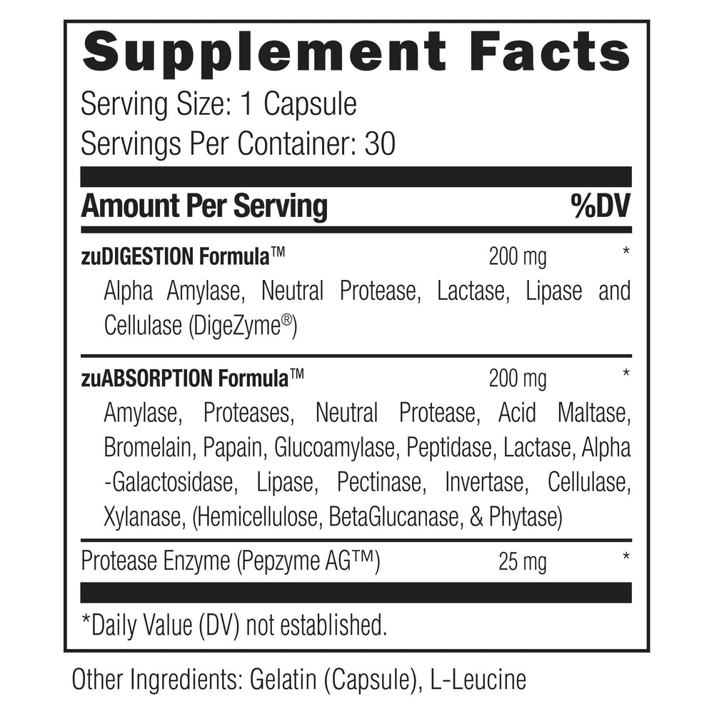 Total Gut Health Optimization Bundle: zuEnzymes, ACV+Prebiotics, zuPoo, and Floracil50 Bundles UMZU   